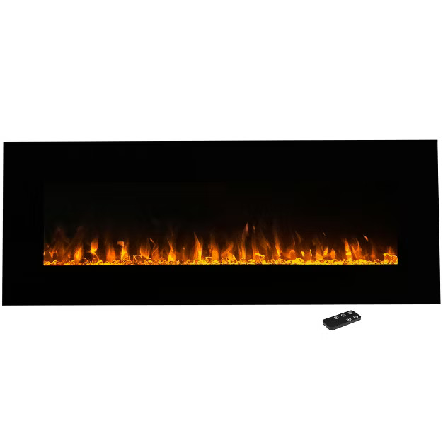 Northwest 54" Electric Fireplace Wall MountedLed Fire And Ice Flame with Remote | Target