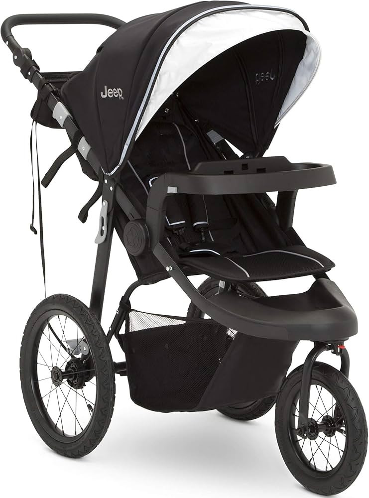 Jeep Hydro Sport Plus Jogger by Delta Children, Includes Car Seat Adapter, Black, Neoprene, Leath... | Amazon (US)