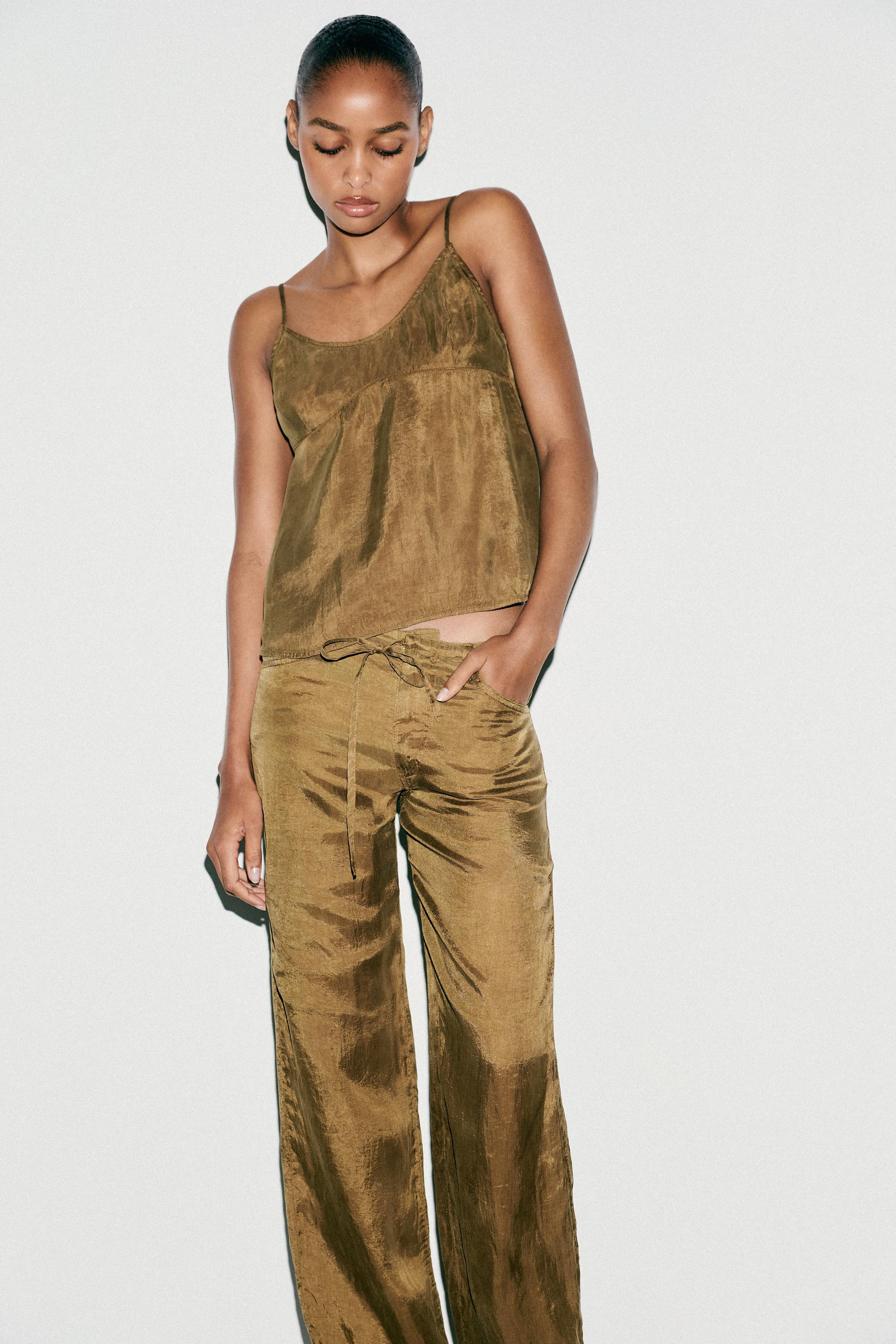 TIED PAJAMA PANTS | Zara US