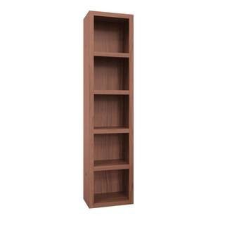 Brown 85 in. Tall Wooden Bookcase Shelf | The Home Depot