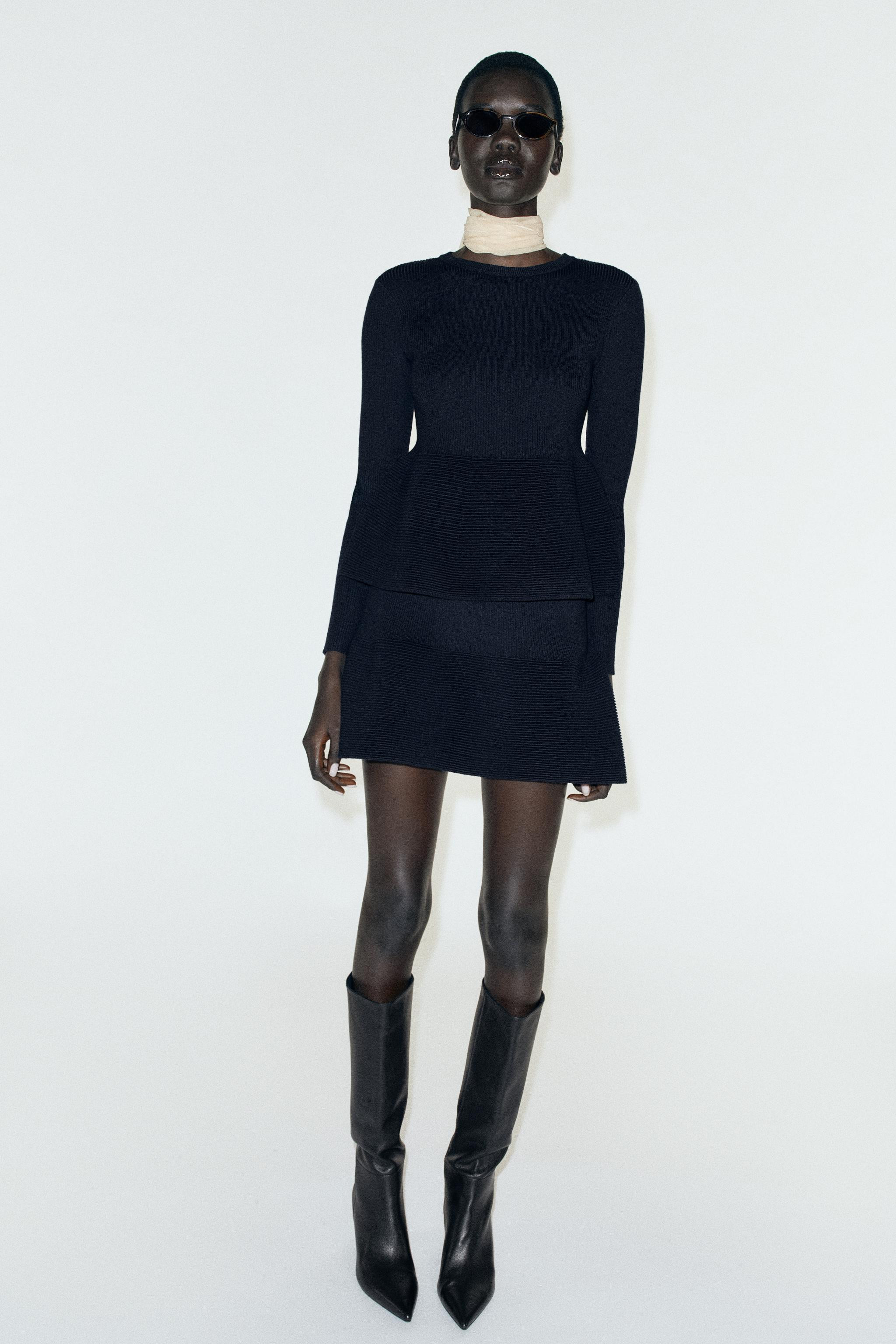PEPLUM KNIT SWEATER | Zara US