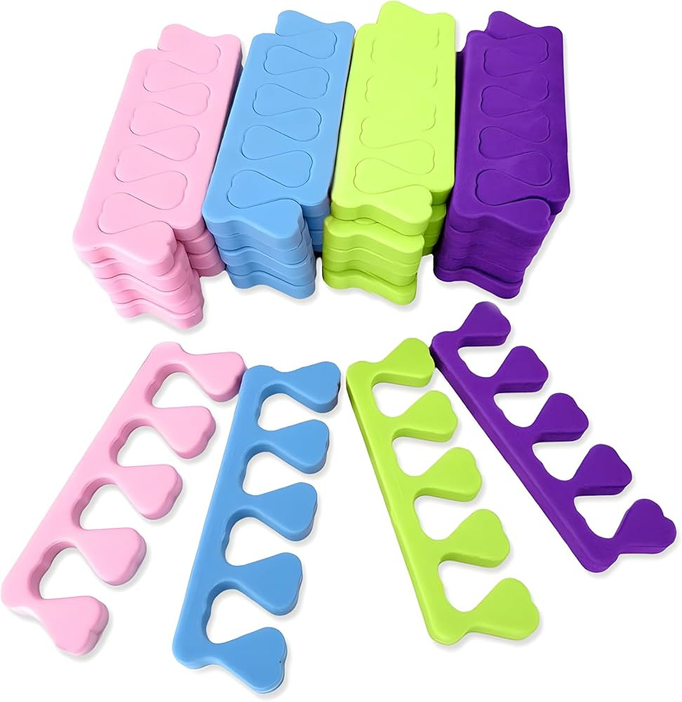 Amazon.com : La Tartelette 12-Piece Toe Separators for Women Toe Spacers for Women Yoga Toes Nail... | Amazon (US)