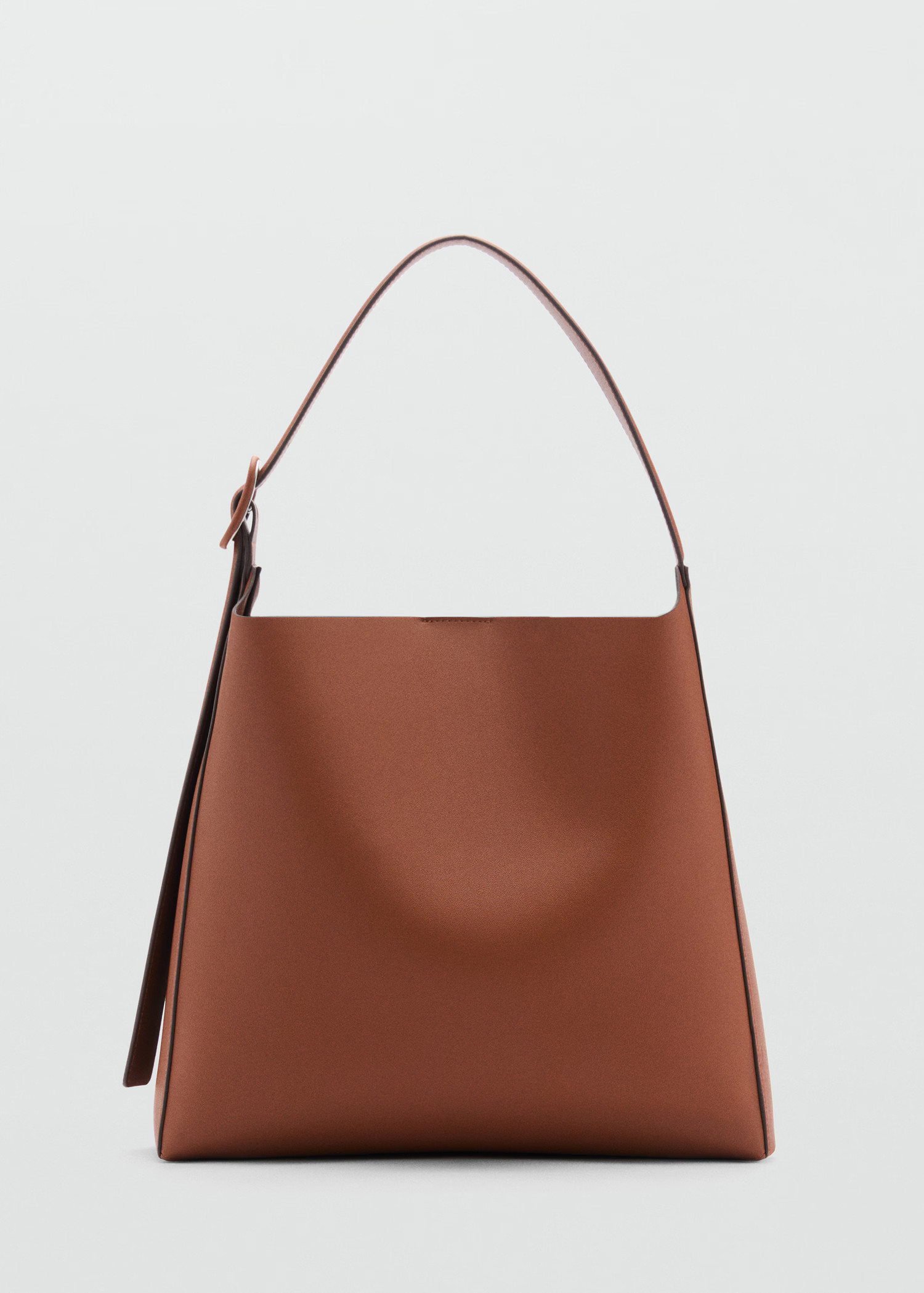 Shopper bag with buckle - Women | MANGO USA | Mango (US/MX/AU)