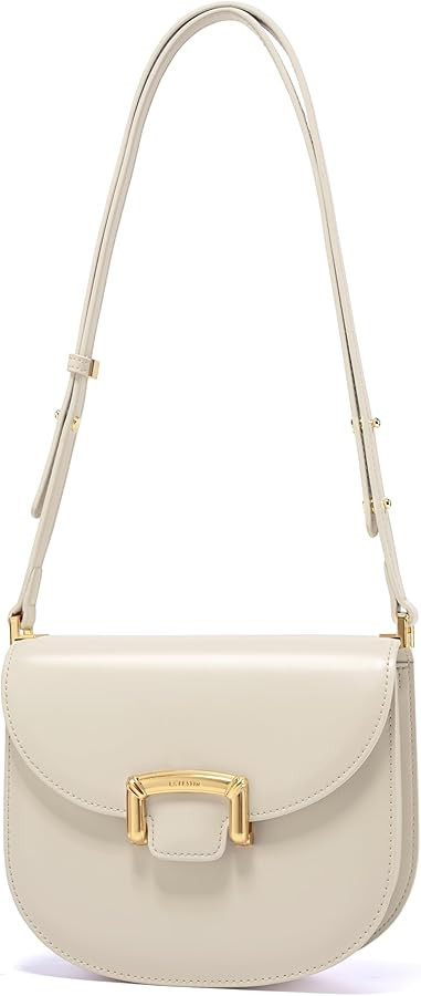 LAFESTIN Small Split Leather Crossbody Purses For Women with Adjustable Strap Shoulder Handbags w... | Amazon (US)