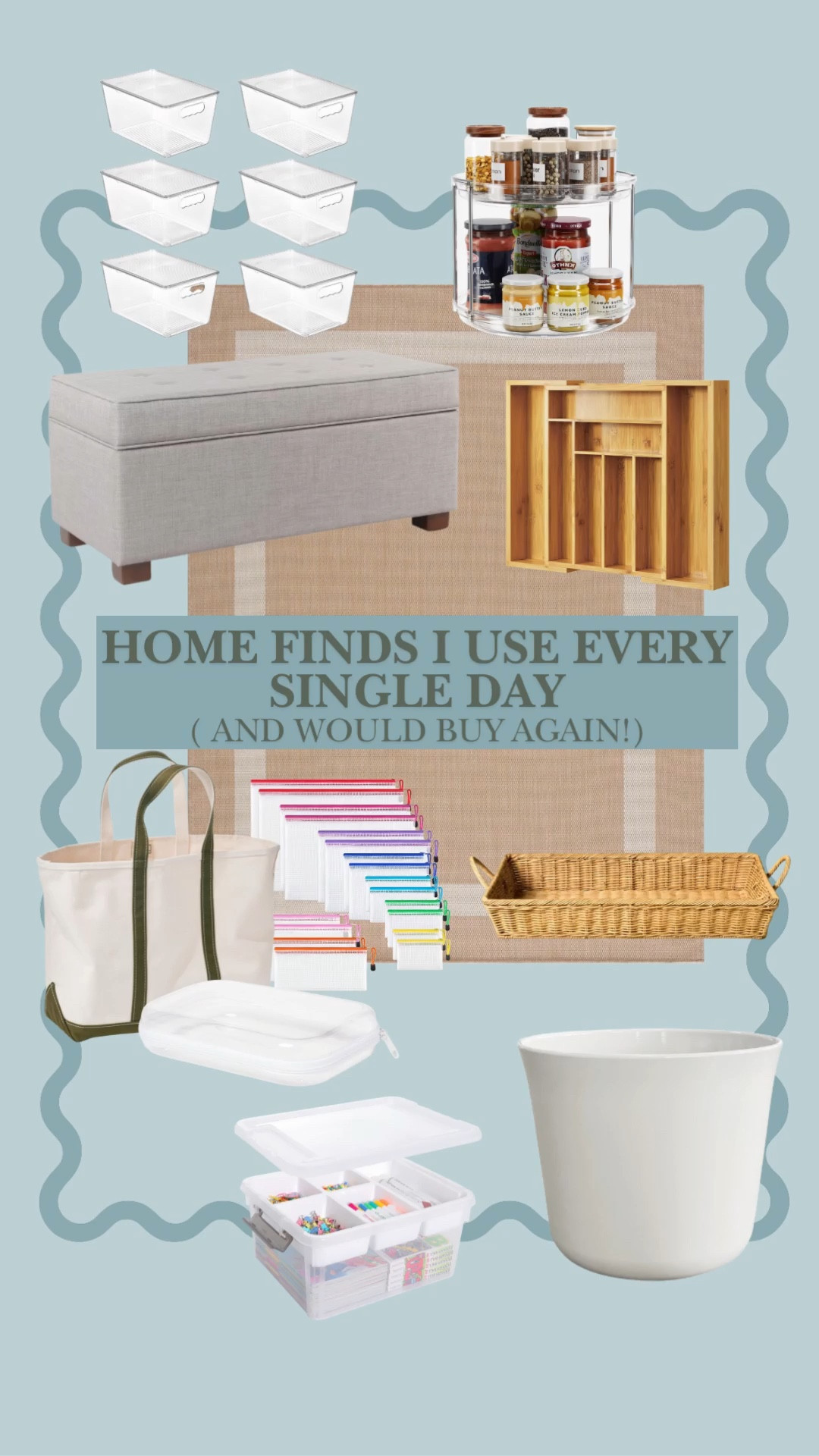 These are the pieces in our home that actually get used every single day—the ones that make our spaces feel more functional, organized, and easier to live in.






home finds I use every day, home items worth it, everyday home essentials, outdoor rug patio, outdoor planter decor, kitchen drawer organizers, lazy susan organizer kitchen, toy storage organization ideas, entryway storage bench, mom tote bag essentials, woven tray organization, spring home essentials, functional home organization, practical home finds


#LTKmomlife #LTKHome #LTKKids