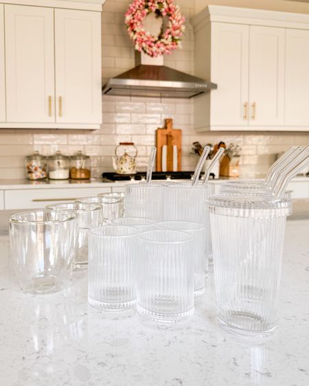 AMAZON GLASSWARE! 

Home finds, glass cups with lids and straws, cocktail glasses drinking set, coffee mugs

#LTKhome #LTKfindsunder50 #LTKSeasonal
