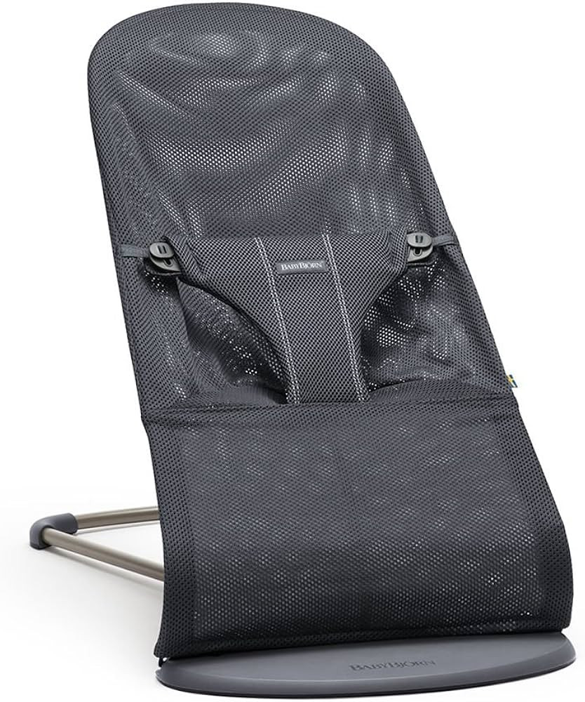 BabyBjörn Bouncer Bliss, Anthracite, Mesh | 2-in-1 Adjustable Baby Bouncer Seat and Toddler Chai... | Amazon (US)