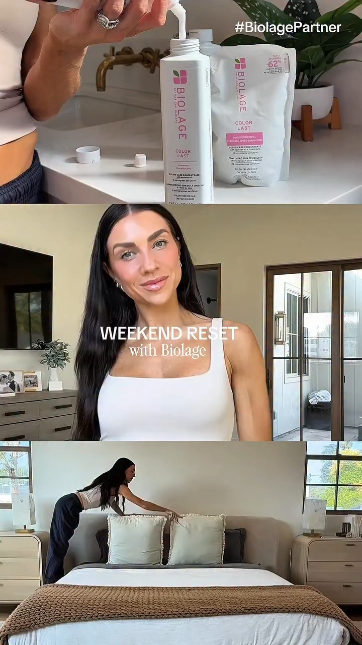 Sunday Reset Vlog! @biolage makes bathroom restocks so much easier now with their Color Last Refill bottles! I always keep these on hand, they save me so much time not having to run to the store and they are 62% less plastic! 

 #LTKgrwm #LTKStyleTip #LTKBeauty