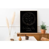 Custom Star Map Print Personalized Constellation Gift | Etsy (US)