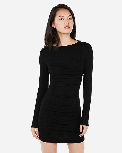 Ruched Sweater Dress | Express