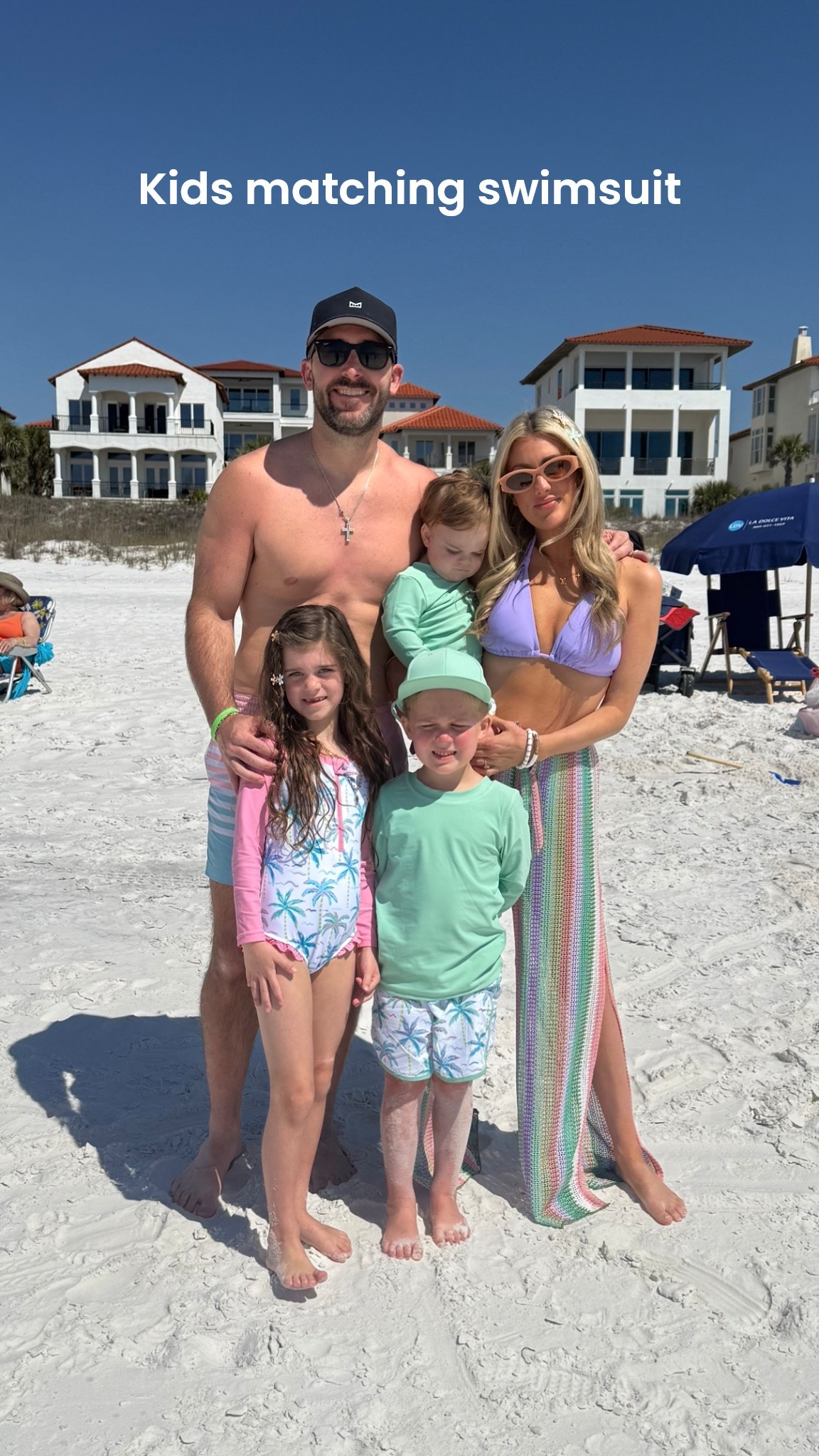 Beach family vacation outfits with matching kids swimsuits 

#LTKmomlife #LTKTravel #LTKSwim