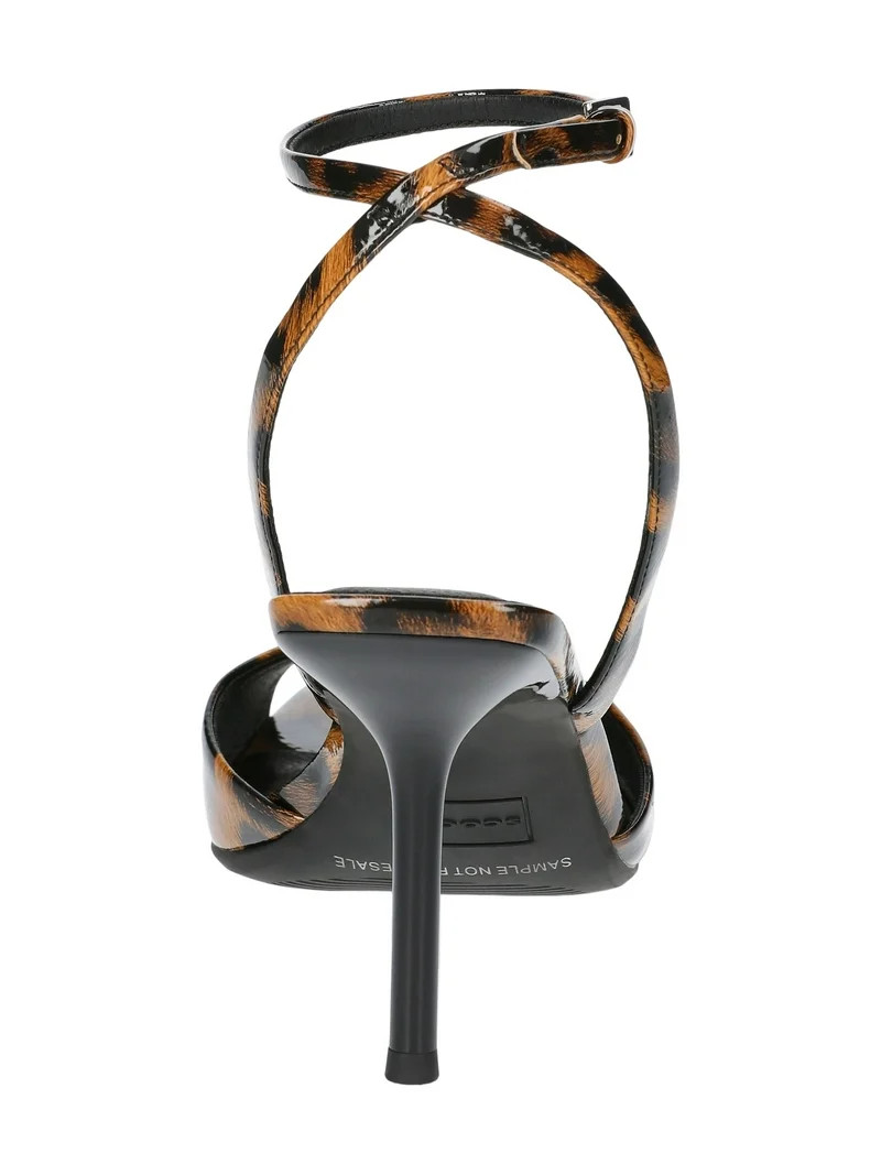 Scoop Women's Ankle Strap Peep Toe Stiletto Heeled Sandals | Walmart (US)