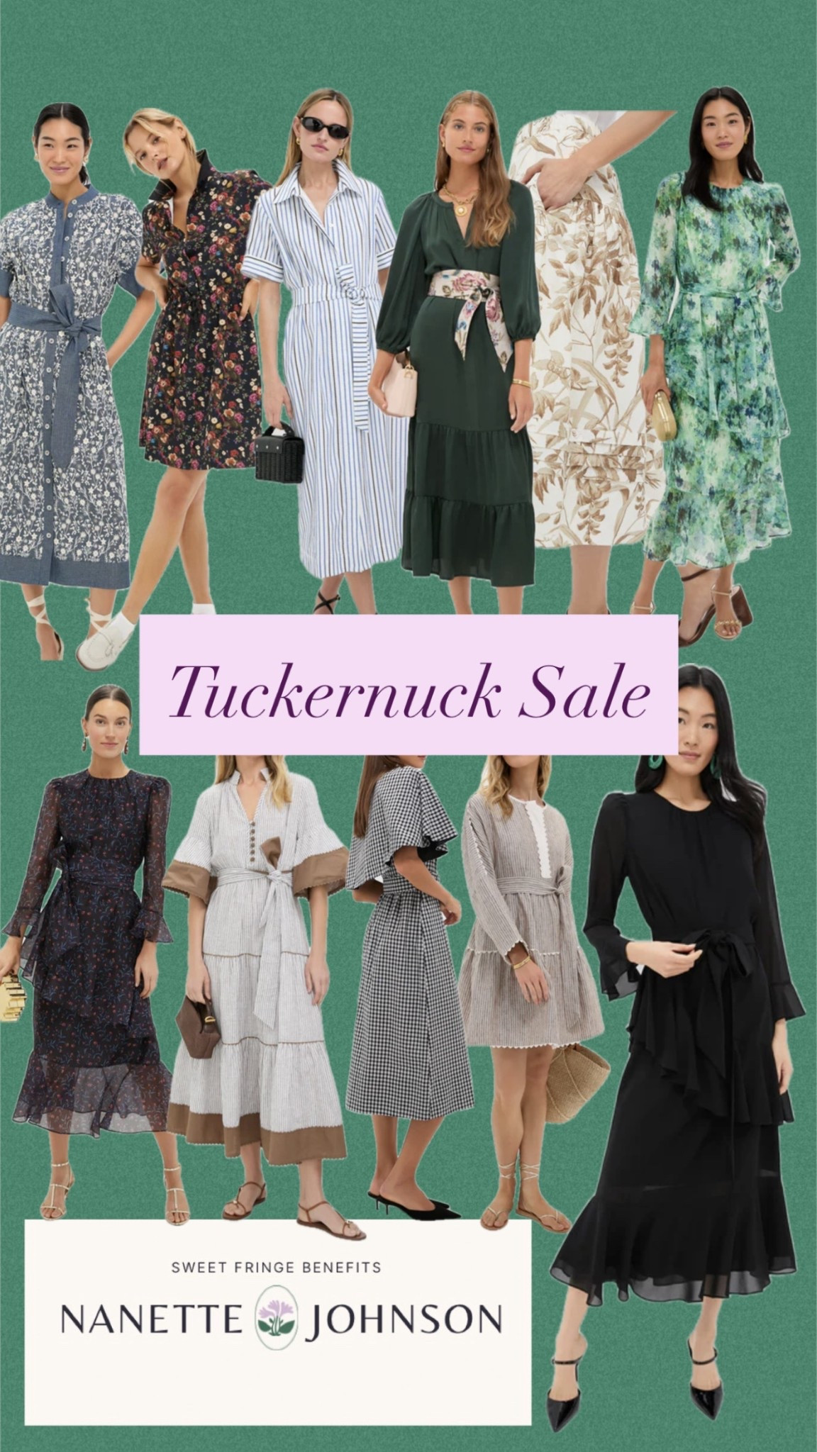 Favorite dresses at Tuckernuck on major sample sale. I wear a medium safety in all. 
These dresses are close to fully stocked and make great wedding guest dresses. See other links for my picks from the sale! 

#LTKWedding #LTKOver40 #LTKSaleAlert