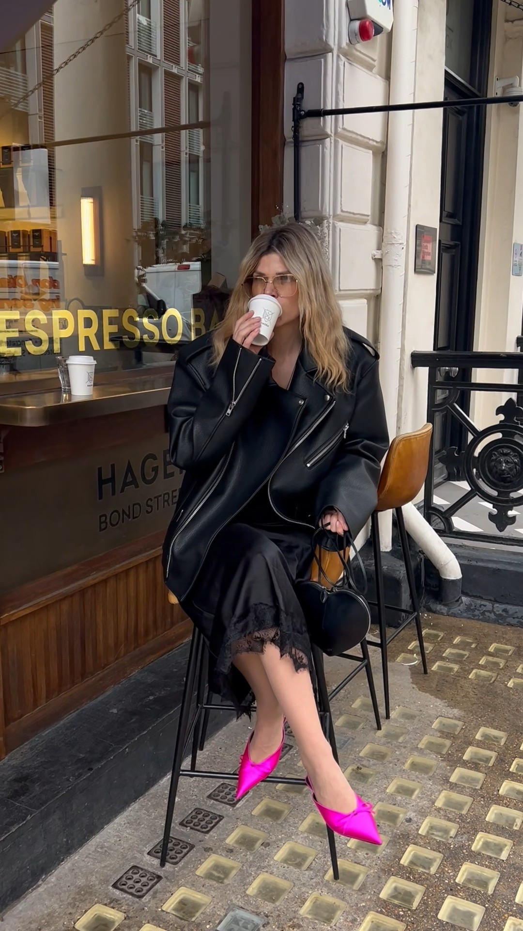 Spring outfit, balenciaga shoes, alaia bag, heart bag, oversized biker, slip skirt 

#LTKspring #LTKeurope #LTKuk