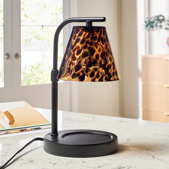 Better Homes & Gardens Dark Tortoise Wax Cube & Candle Warmer with Adjustable Height, Timer & Dim... | Walmart (US)