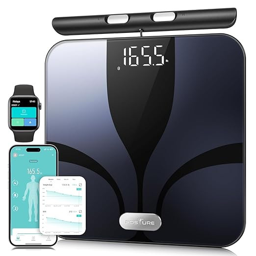 Posture Scale for Body Weight and Fat, Digital Bathroom Scale BMI Weighing Bluetooth Body Fat Sca... | Amazon (US)
