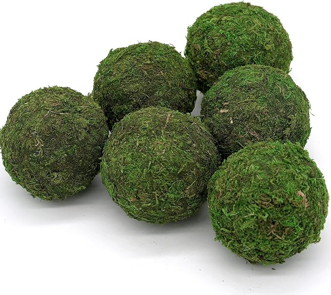 Usmola Moss Balls, Decorative Balls for Centerpiece Bowls Vase Filler, Home Party Decor (3.5 inch... | Amazon (US)