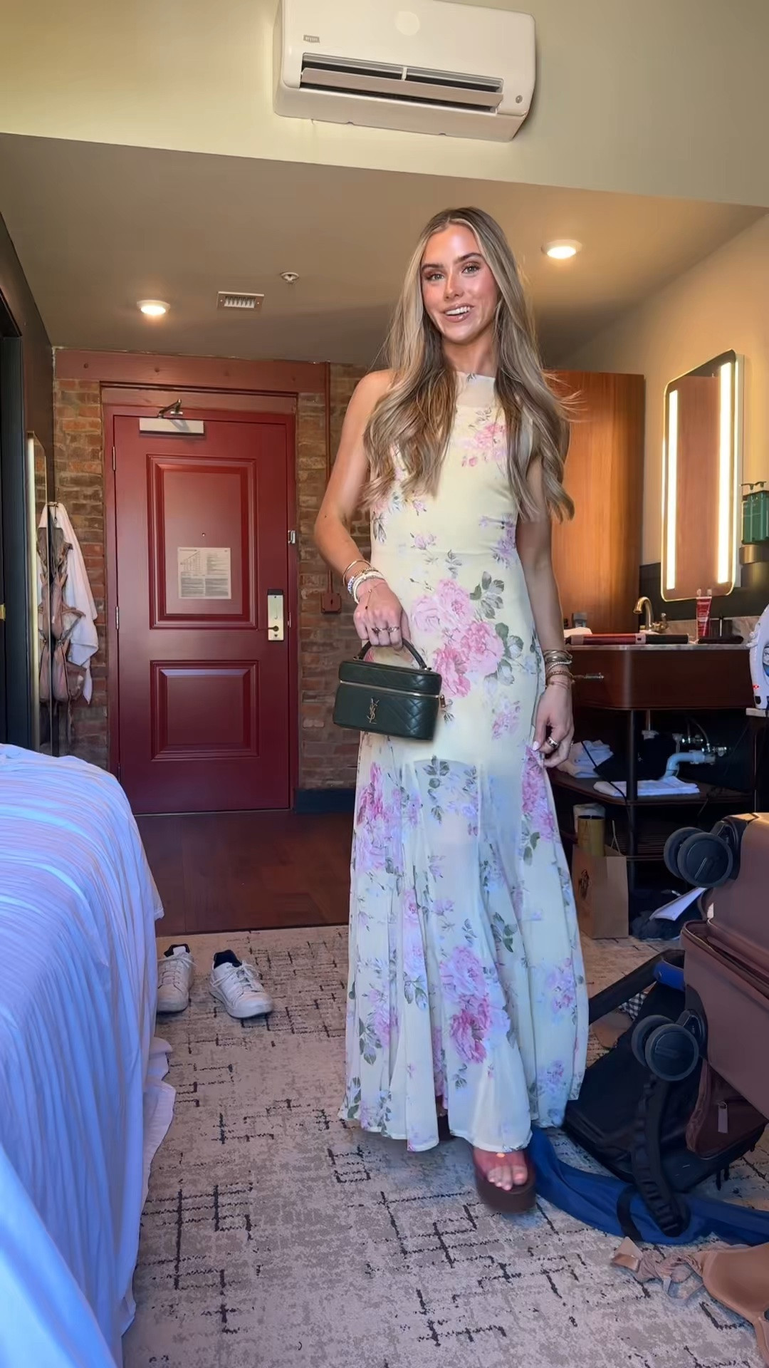 Rehearsal dinner outfit this dress is size xs from @petalandpup it has the slip underneath but the butter yellow is so good and my bag is from @Vivrelle  code SLOANEVOSEN. my heels are my favorite Walmart ones

#LTKootd #LTKWedding #LTKdayinmylife