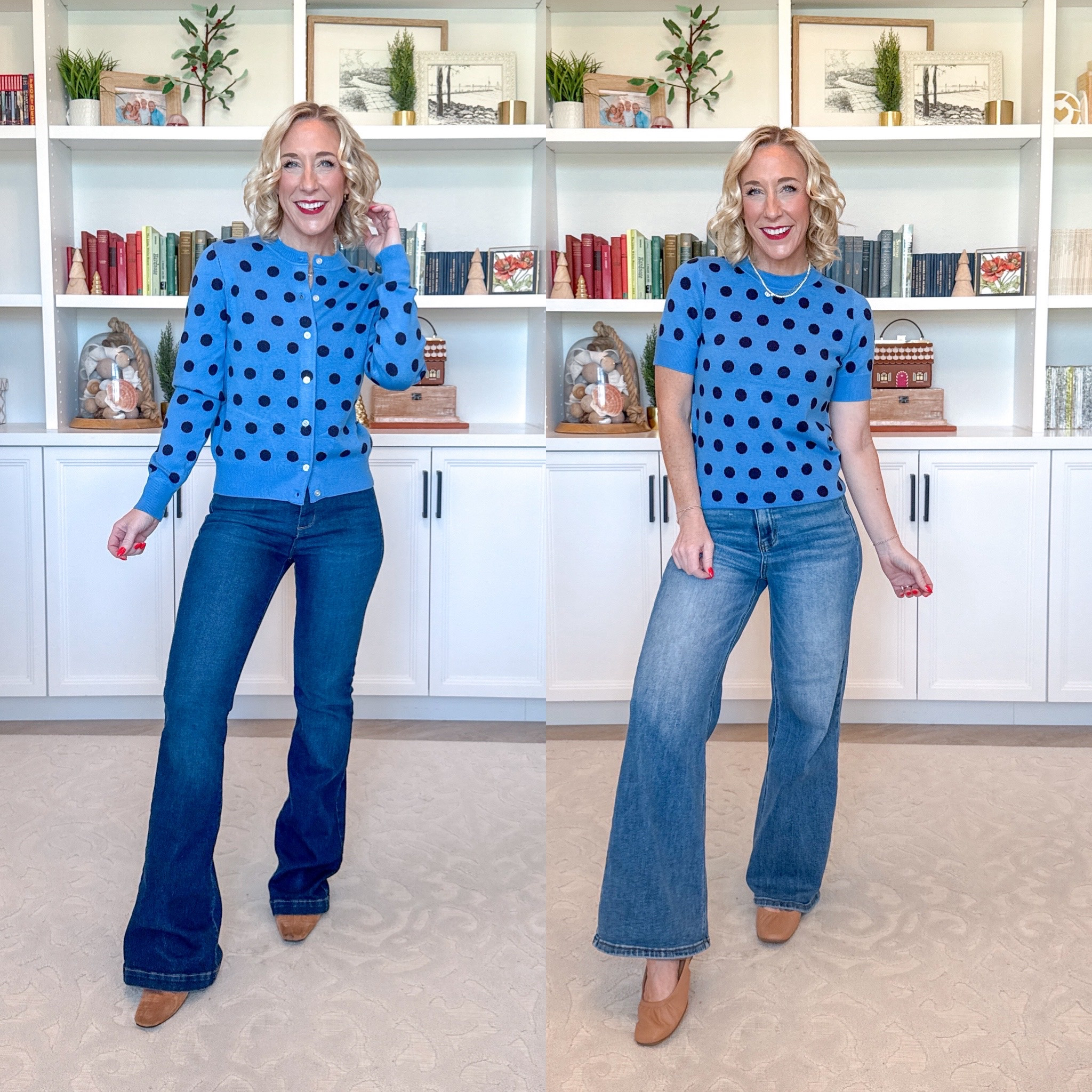 Walmart - new arrivals *Flare High Rise Jeans - size 2 (could have done a 0). $25. 
 
Cozy Yarn Cardigan Sweater w/ Long Sleeves - size XS. $22. 2 colors.  

Cozy Yarn Shrunken Sweater Tee w/ Short Sleeves - size XS. $16. 2 colors. *Wide Leg Jeans - size 25. 

 

#LTKFindsUnder50 #LTKOver40 #LTKSeasonal