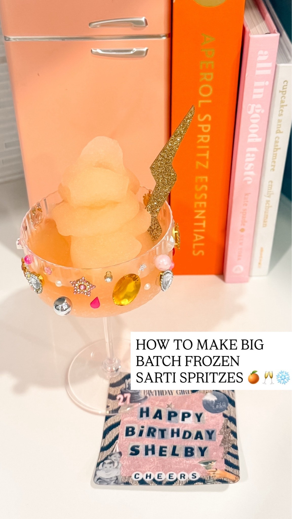 To make combine:
26 oz of Prosecco
8 oz Sarti Rosa 
10 oz Blood Orange Sparkling Water 
2.5 oz Simple Syrup 
*Optional* grenadine and/ or drink glitter

#LTKfoodie #LTKHome #LTKSeasonal