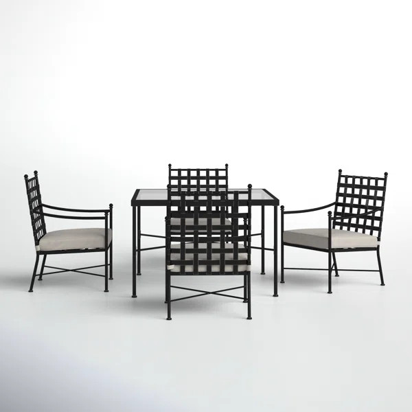 Lucier 4 - Person Dining Set with Cushions | Wayfair North America