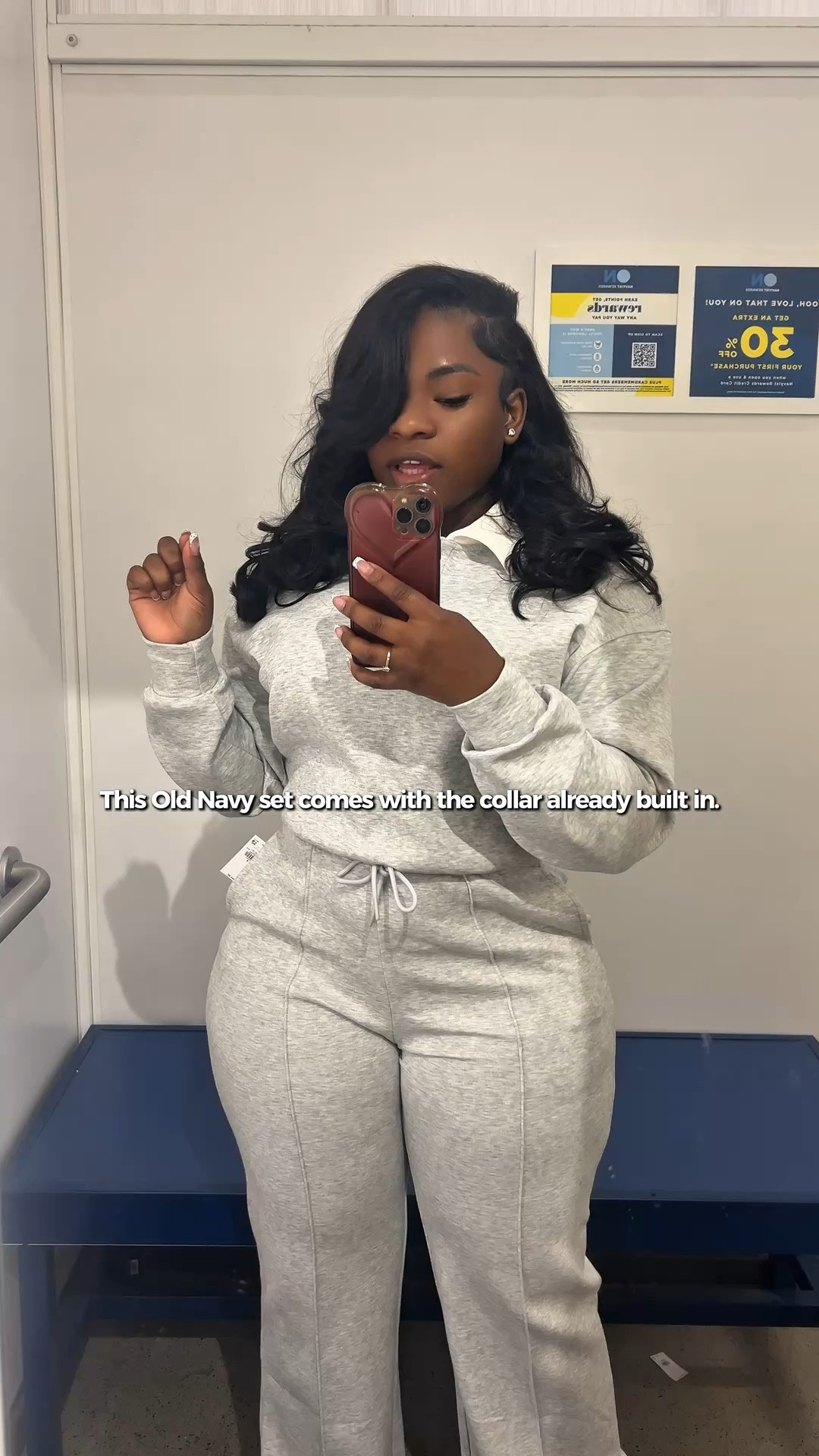 This Old Navy set already comes with the collar built in
до.
No layering. No extra pieces. Just put it on and
Petite-curvy approved.
Comment OLD NAVY for the links.


#LTKootd #LTKSpringSale #LTKgrwm