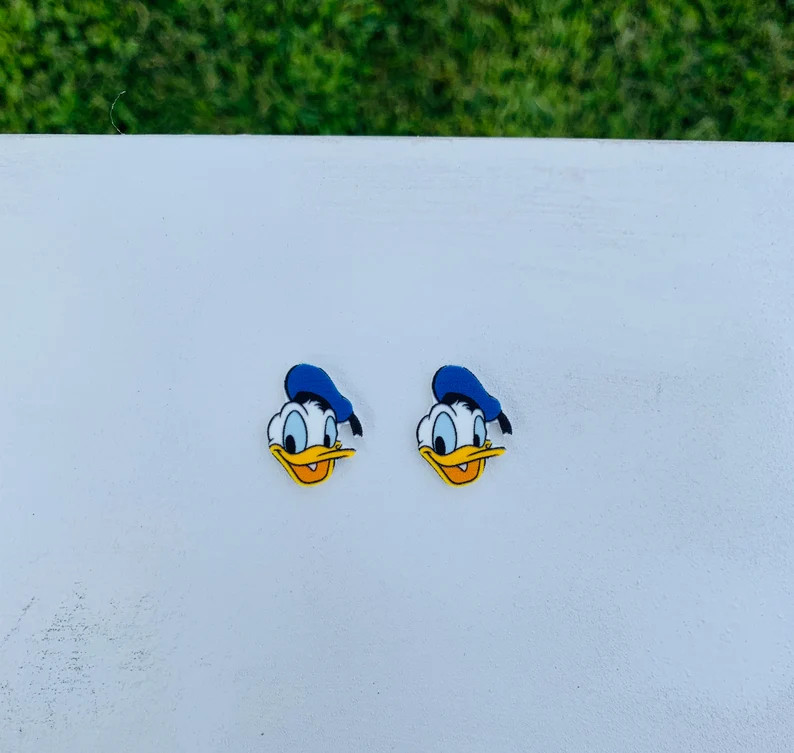 Classic Duck Earrings/Handmade/Stud Earrings/Nickel Free/Hypoallergenic | Etsy (US)