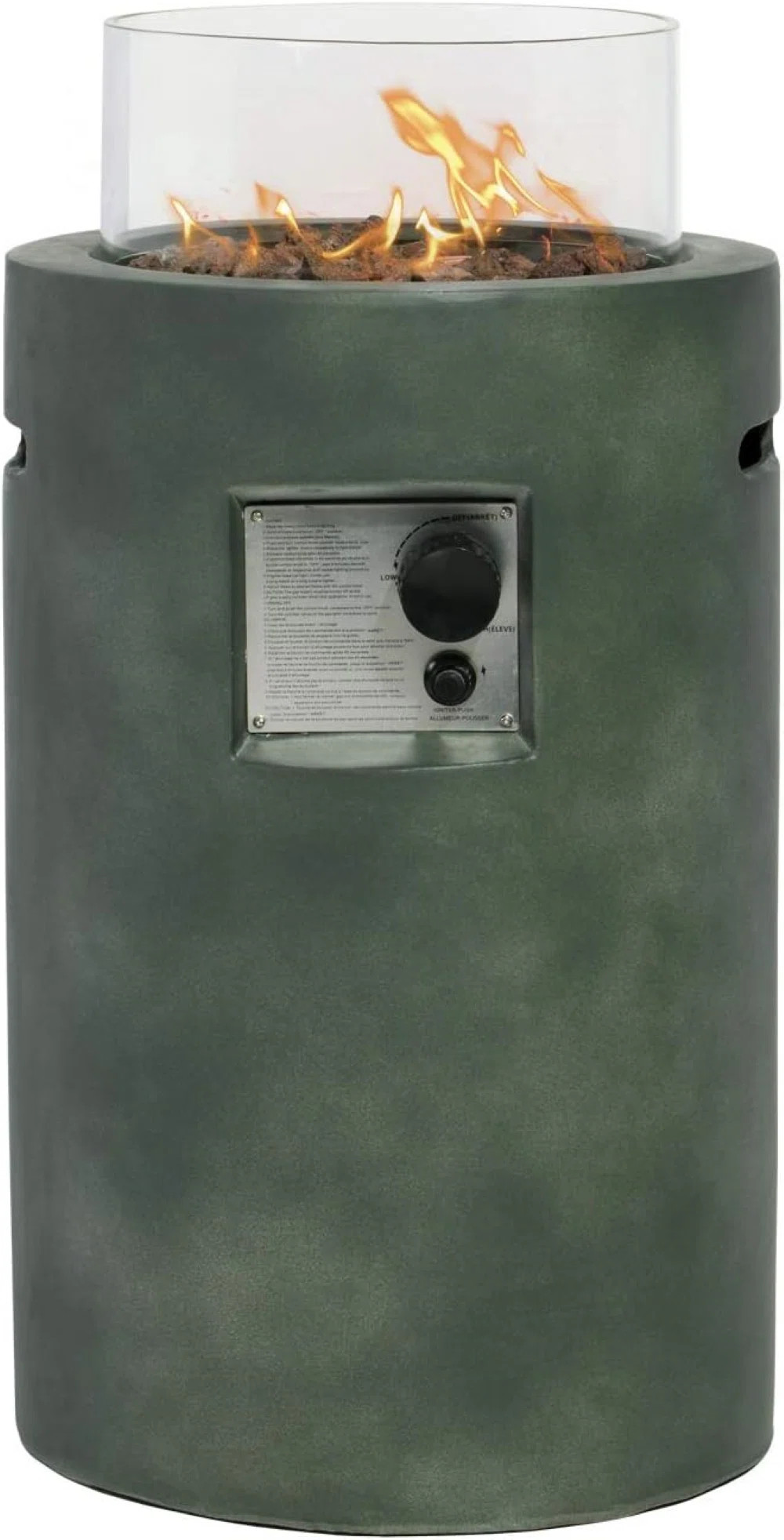 Janora 25'' H x 16'' W Propane Outdoor Fire Pit Table with Lid | Wayfair North America