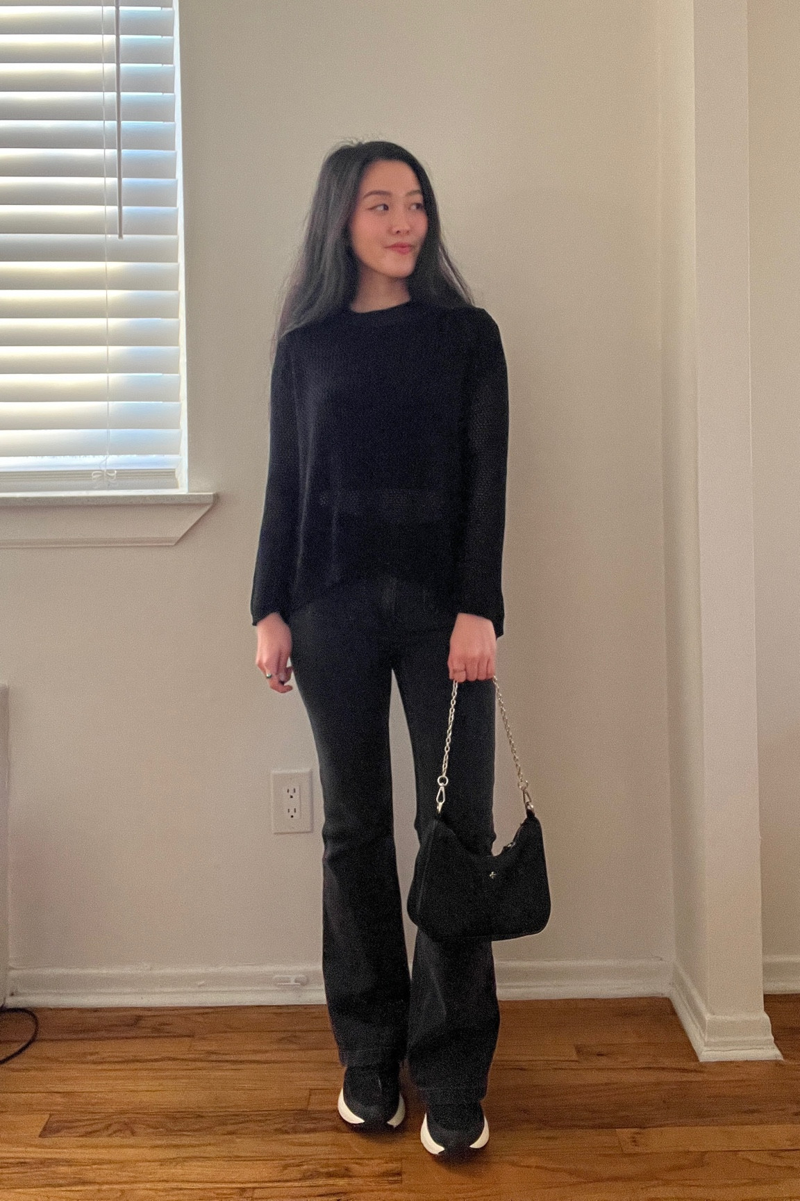 Top: Vintage from mom
Jeans: Gap
Shoes: Veja
Bag: Princess Polly
#blackoutfits

#LTKtravel #LTKstyletip