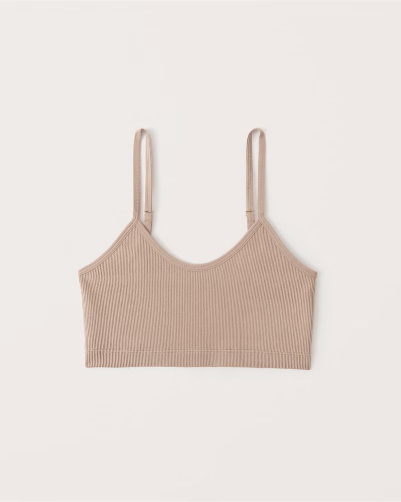 Women's Strappy Seamless Scoopneck Bralette | Women's Intimates & Sleepwear | Abercrombie.com | Abercrombie & Fitch (US)