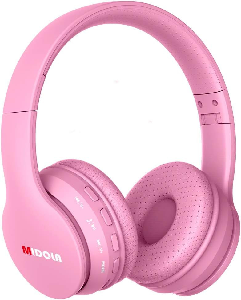 MIDOLA Kids Headphones Bluetooth 5.3 Wireless 60H Play Time Volume Limit 85/110dB Over Ear Foldab... | Amazon (US)