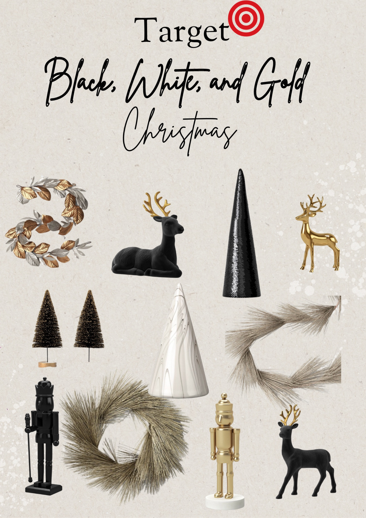Black, white and gold Christmas 

#LTKHoliday #LTKU #LTKHolidaySale