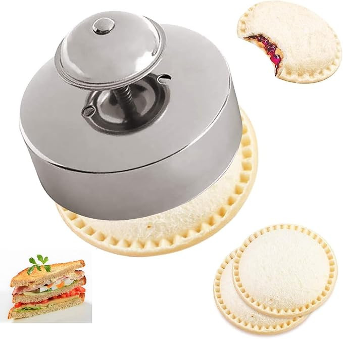 Food-Grade 304 Stainless Steel Sandwich Sealer and Cutter - Uncrustable Sandwich Maker/PBJ Cutter | Amazon (US)