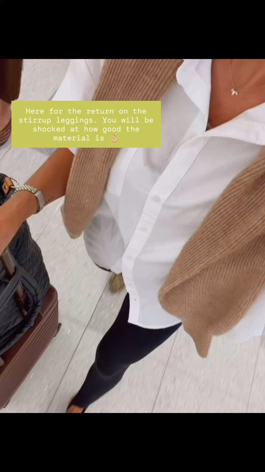 I honestly am loving these stir up leggings! I wore them to travel recently, and this outfit looked so chic! Wearing M in shirt & S in leggings!

Loverly Grey, leggings, black leggings, white button down, travel outfit

#LTKSeasonal #LTKTravel