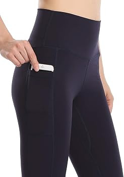 Colorfulkoala Women's High Waisted Yoga Pants 7/8 Length Leggings with Pockets | Amazon (US)