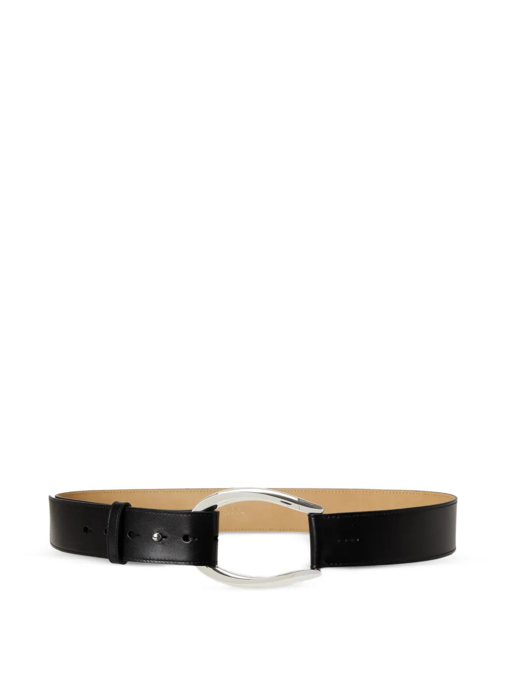 sculpted stirrup-buckle leather belt | Farfetch Global