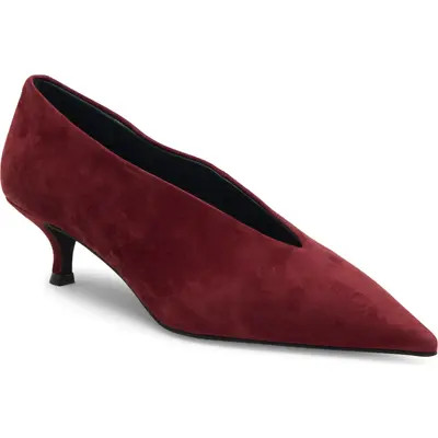 Jeffrey Campbell Ida Mae Pointed Toe Pump in Dark Brown Suede at Nordstrom, Size 7.5 | Nordstrom