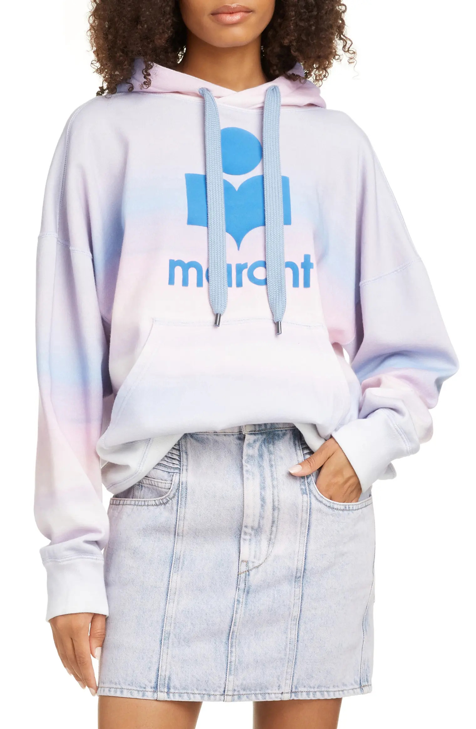 Mansel Stripe Logo Hooded Sweatshirt | Nordstrom