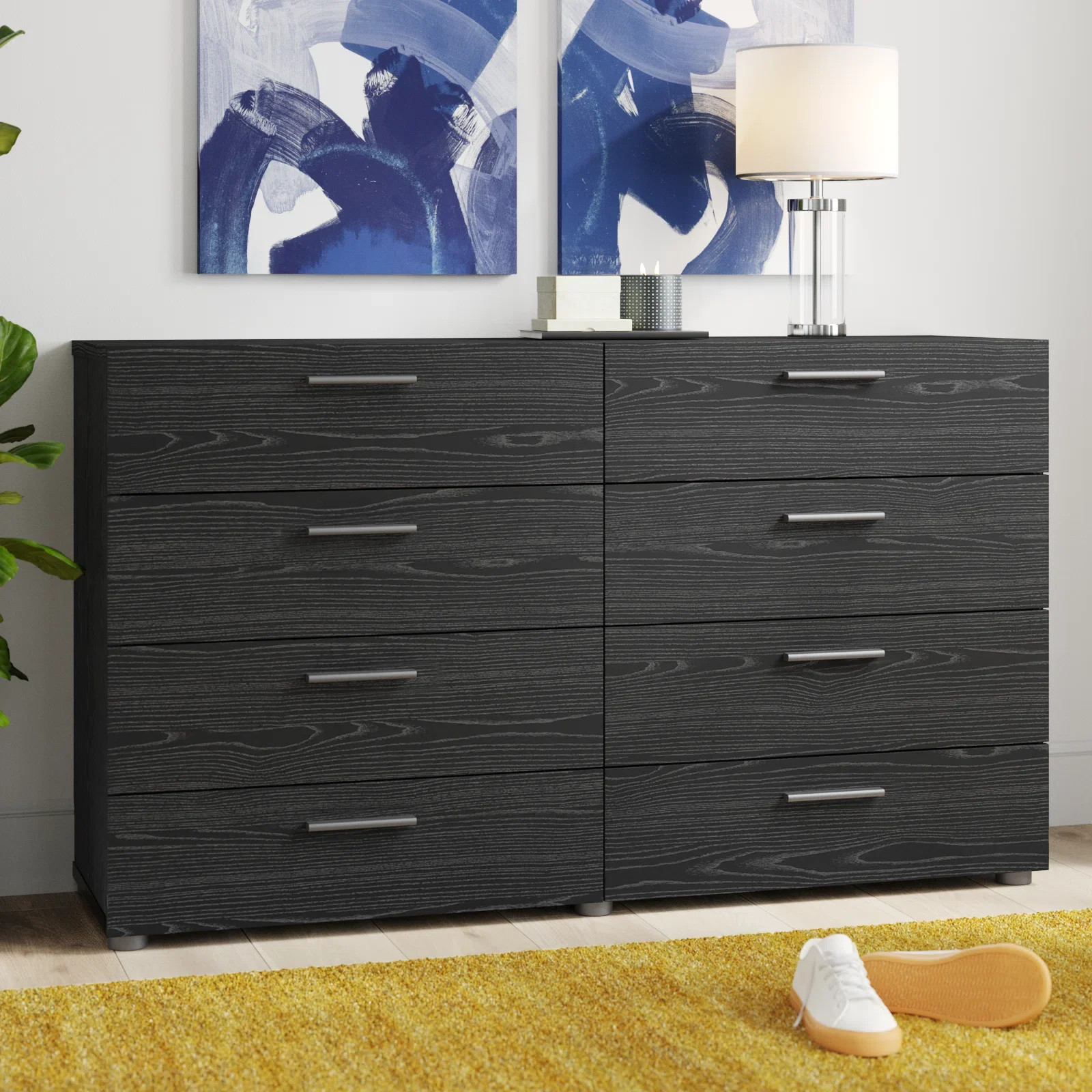 Gianna 8 Drawer 55.12" W Double Dresser | Wayfair North America