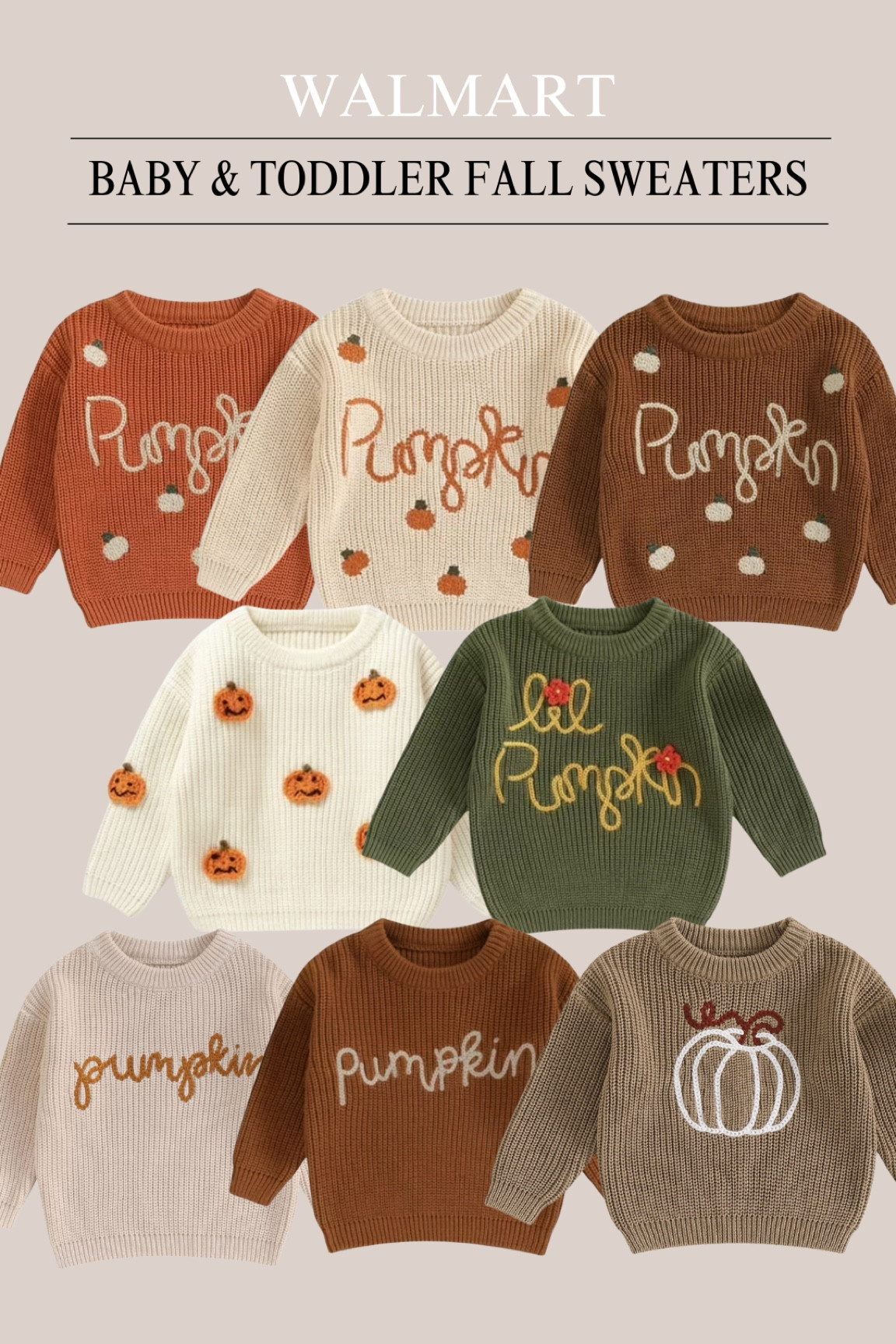 The cutest embroidered fall sweaters for baby from Walmart. And so affordable! 

#LTKKids #LTKBump #LTKBaby