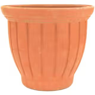 PR Imports 17 in. x 14.5 in. x 17 in. TerraCotta Clay Tall Tulip Vase STUL17 - The Home Depot | The Home Depot