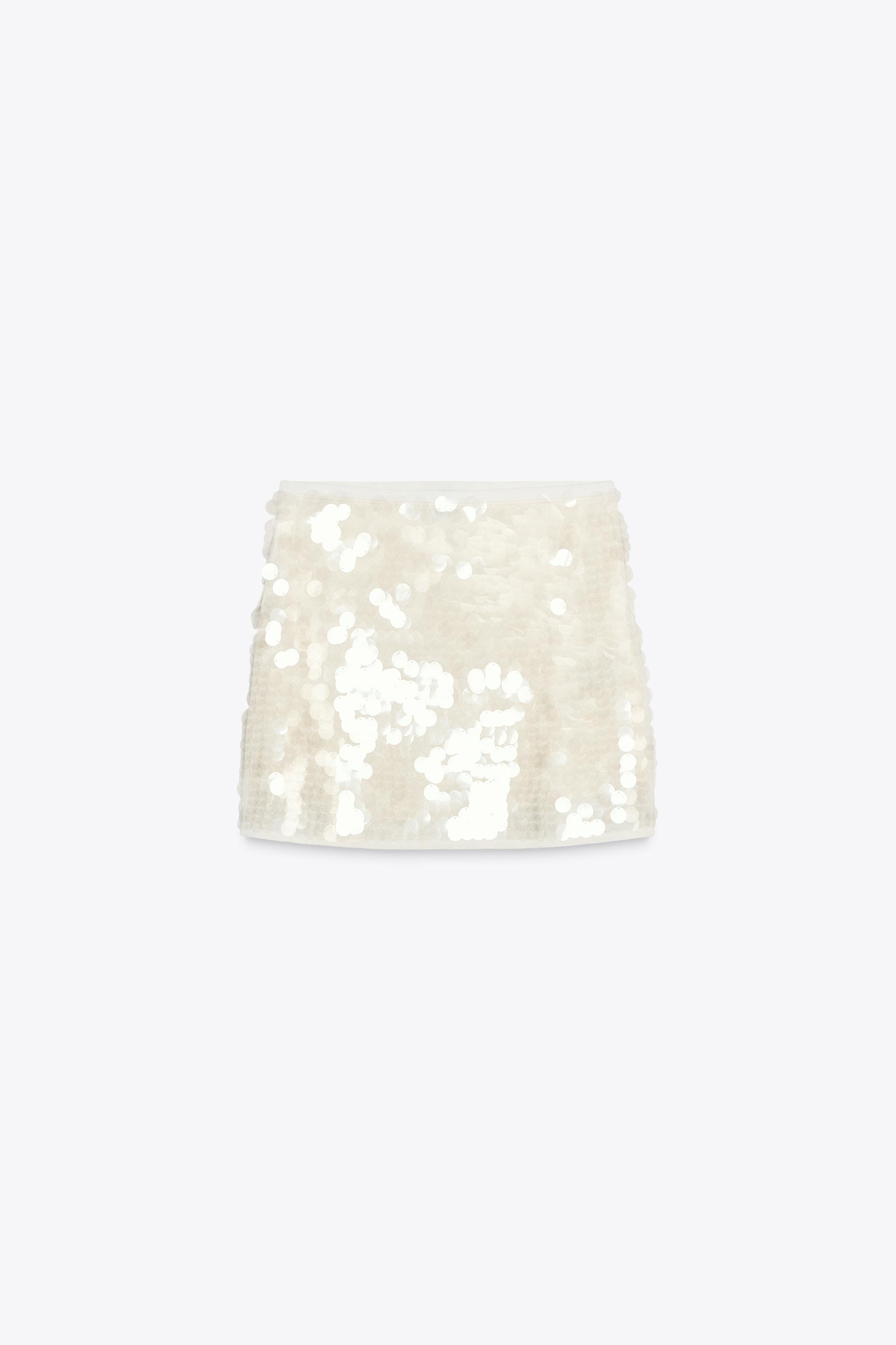 SEQUIN KNIT MINI SKIRT | Zara UK
