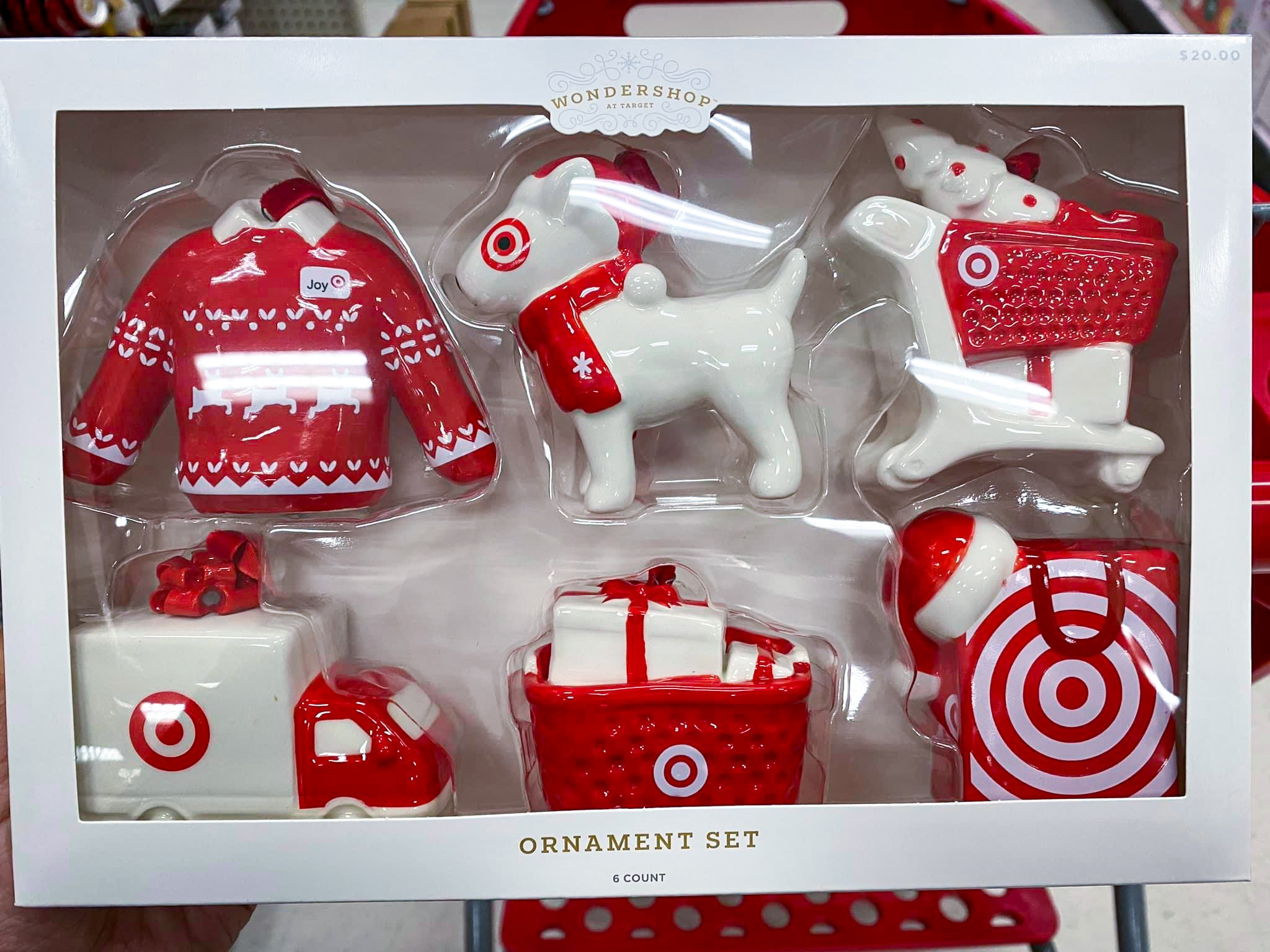 Wondershop by Target ceramic ornament set is BACK IN STOCK!! Ceramic Target Christmas Tree Ornament Set 6pc Red/White - Wondershop

#target #wondershop #ornaments #bulleye 

#LTKHoliday #LTKHolidaySale #LTKhome