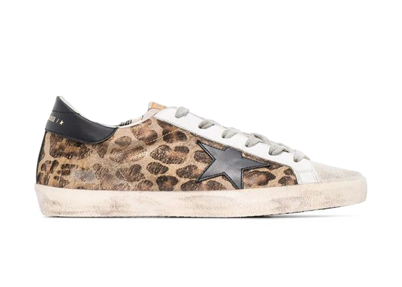 Golden Goose SuperStar Leopard (Women's) Sneakers in Brown/Ice/Black | StockX