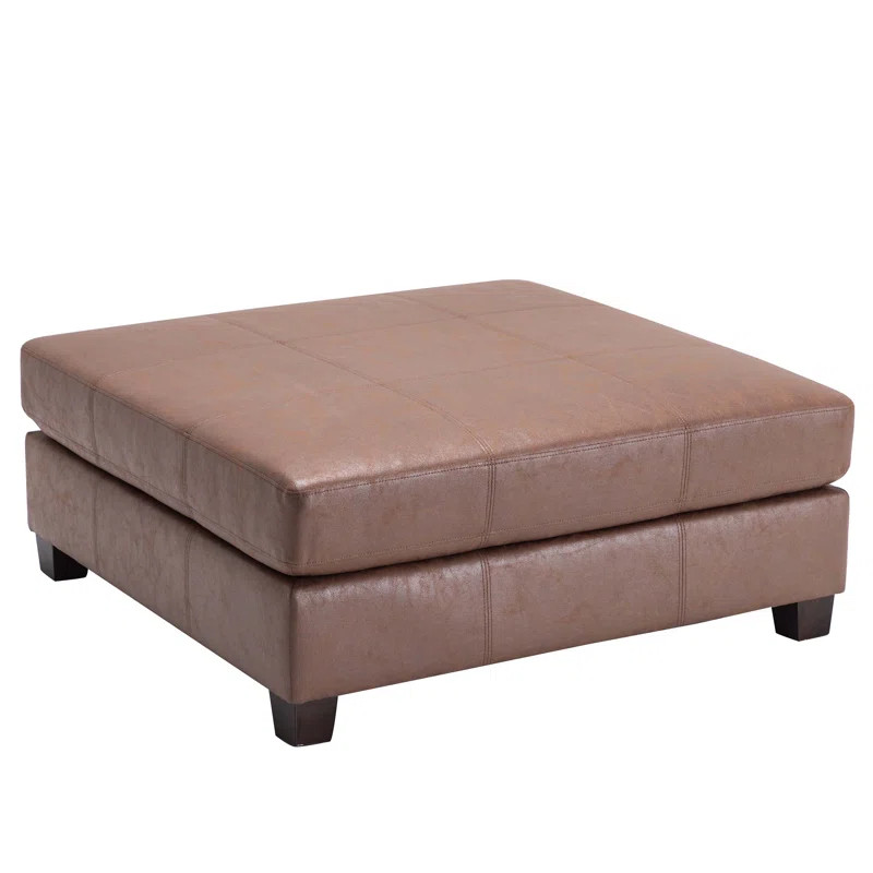 Kiernan Vegan Leather Ottoman | Wayfair North America