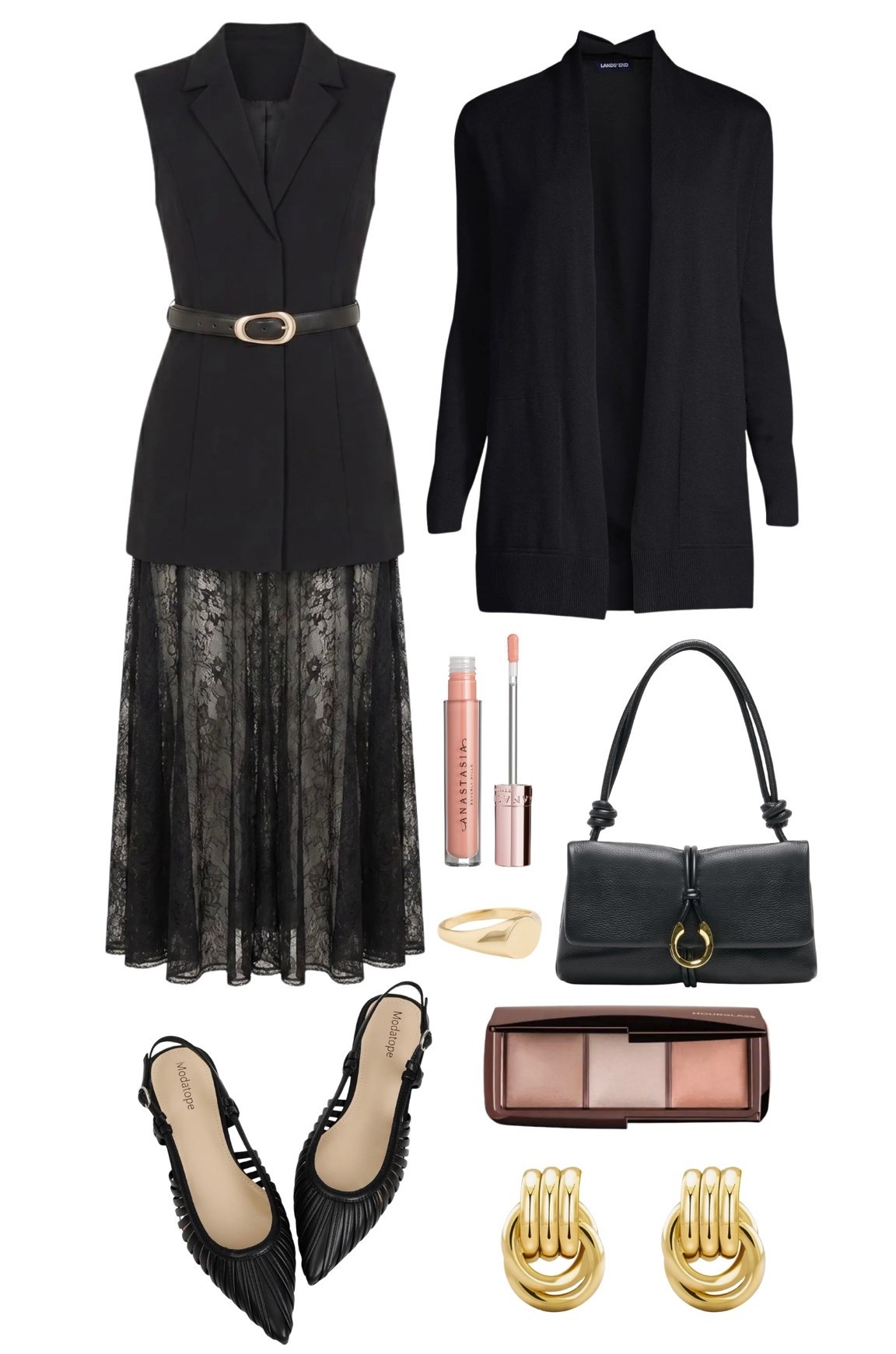 Love the black lace dress