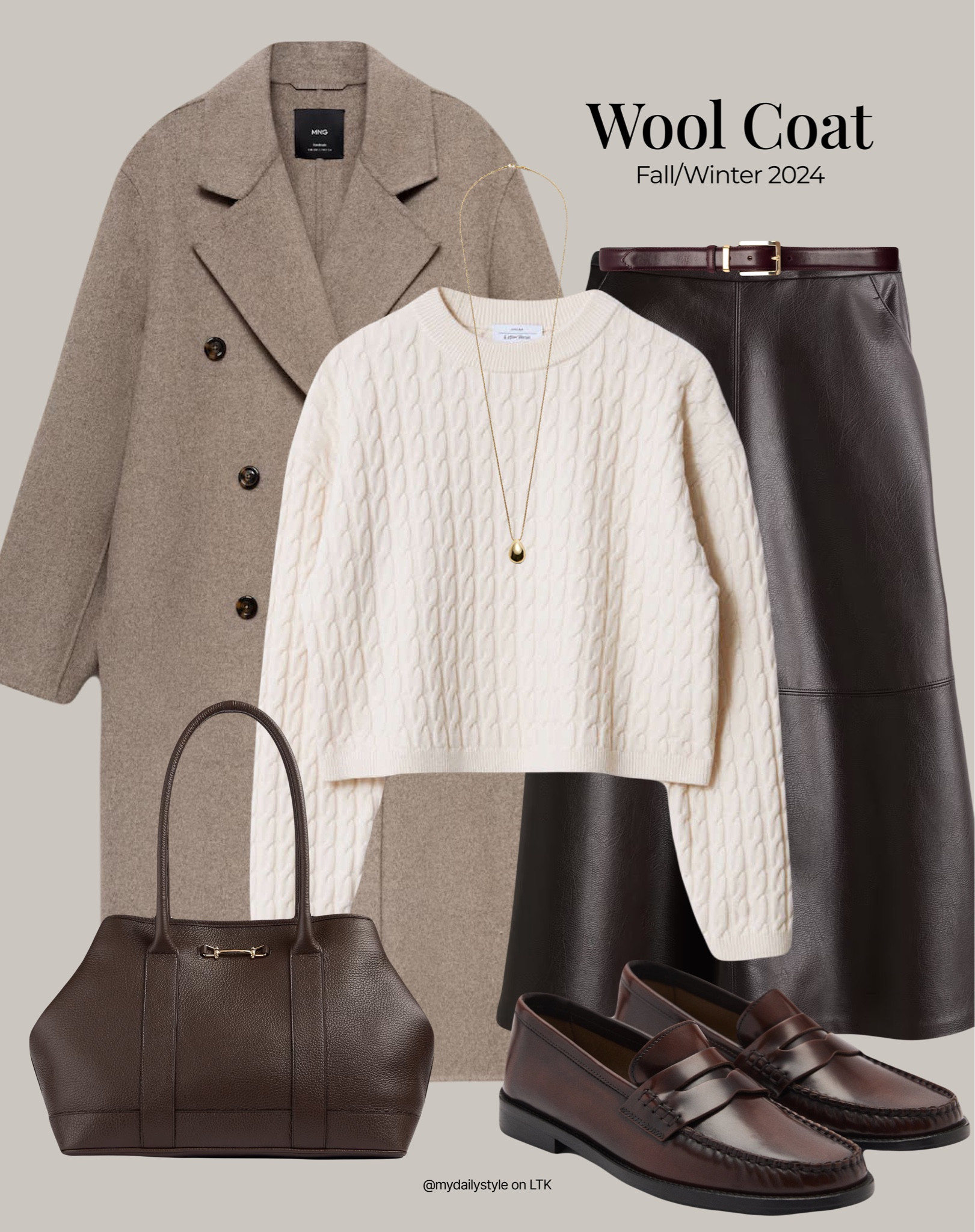 Wool coat is a versatile piece to have in your fall closet 🖤

Styling beige maxi wool coat with white turtleneck knit jumper, faux leather maxi skirt,  loafers & tote bag. 

Tags: deep brown, dark brown, chocolate, wool coat, coat look, coat outfit, fall style, pre-fall, autumn style, fall outfit, autumn outfit, fall fashion, autumn fashion, easy styling, simple everyday look, chic & basic outfit, Parisian look, casual outfit, capsule wardrobe, office look, brunch style, high street. 

#LTKstyletip #LTKautumn #LTKshoes