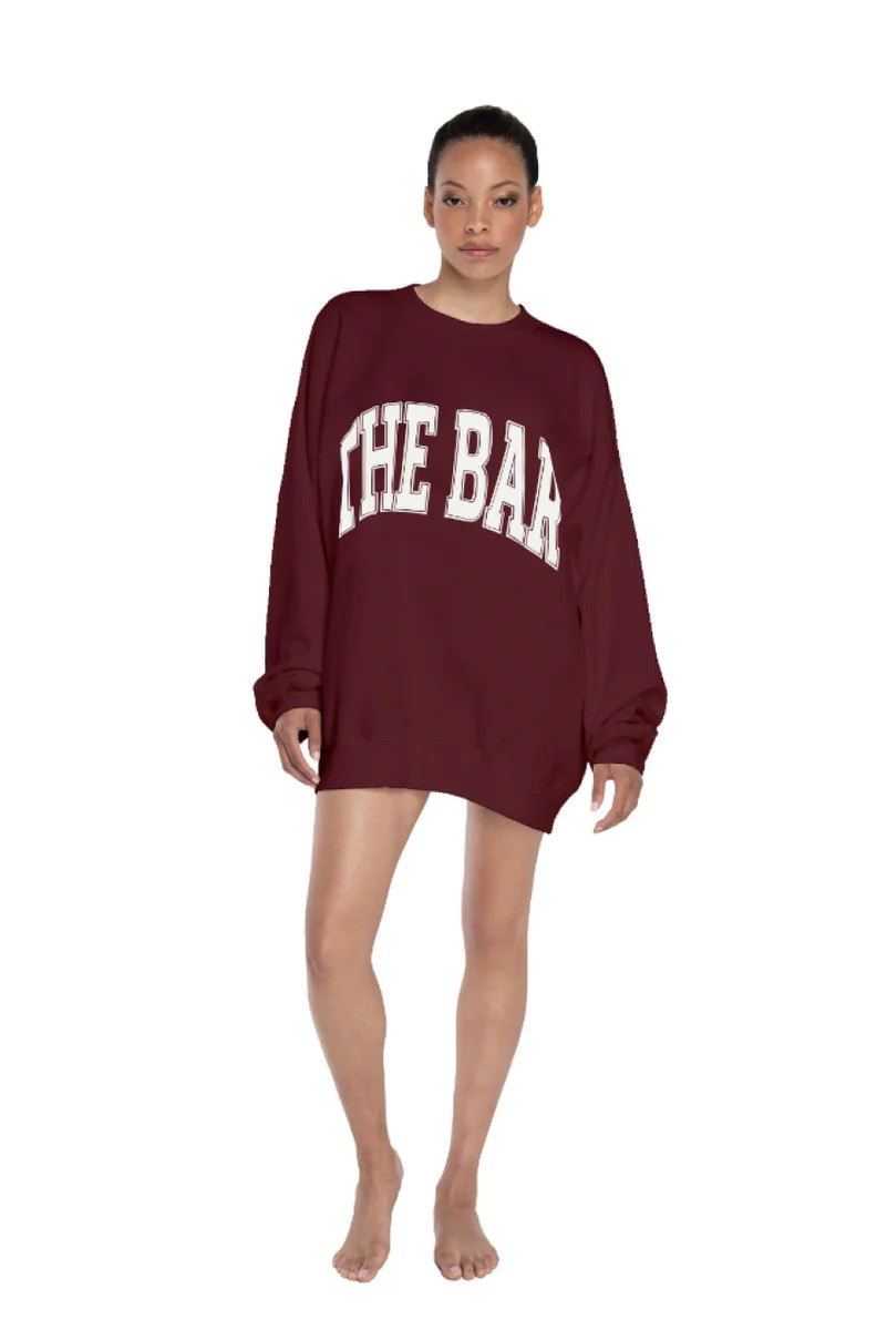 VARSITY SWEATSHIRT MAROON | The Bar