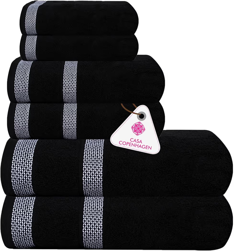 CASA COPENHAGEN Solitaire Designed in Denmark 600 GSM Hotel & Spa Decorative Kitchen & Bathroom E... | Amazon (US)