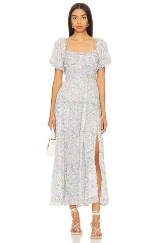 ASTR the Label Prina Dress in Blue Green Floral from Revolve.com | Revolve Clothing (Global)